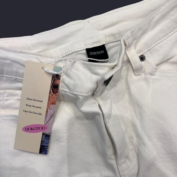 White Wide Leg Jeans Women's SZ 4 NWT - Picture 5 of 8